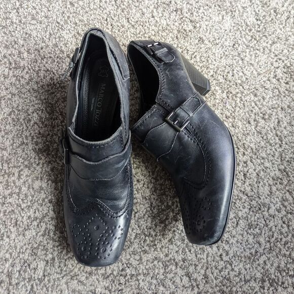 Marco Tozzi Leather Booties - Picture 3 of 5